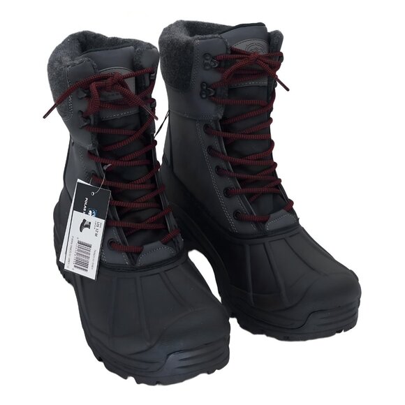 Polar Range Men\'s Cold Weather Snow Boots Grey Size 12